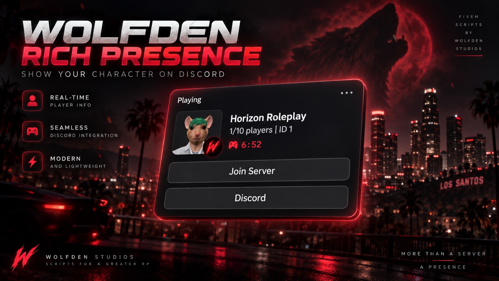 Wolfden Rich Presence key art